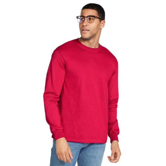 Bluza groasa cu maneca lunga, 203g/m2 rosu