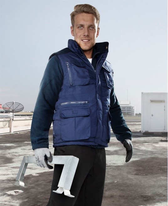 Vesta vatuita din tercot, Danny, albastru