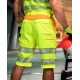 Pantaloni scurti HiVis tercot 290 g/mp, galben cu portocaliu Pantaloni scurti HiVis tercot 290 g/mp, galben cu portocaliu