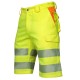 Pantaloni scurti HiVis tercot 290 g/mp, galben cu portocaliu Pantaloni scurti HiVis tercot 290 g/mp, galben cu portocaliu