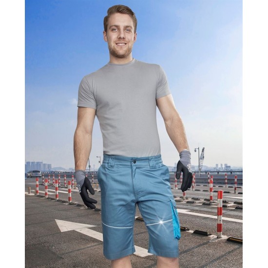 Pantaloni scurti de lucru, calitate excelenta, tercot 200g/m2, Summer gri deschis Pantaloni scurti de lucru, calitate excelenta, tercot 200g/m2, Summer gri deschis