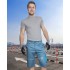 Pantaloni scurti de lucru, calitate excelenta, tercot 200g/m2, Summer gri deschis