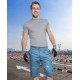 Pantaloni scurti de lucru, calitate excelenta, tercot 200g/m2, Summer gri deschis Pantaloni scurti de lucru, calitate excelenta, tercot 200g/m2, Summer gri deschis