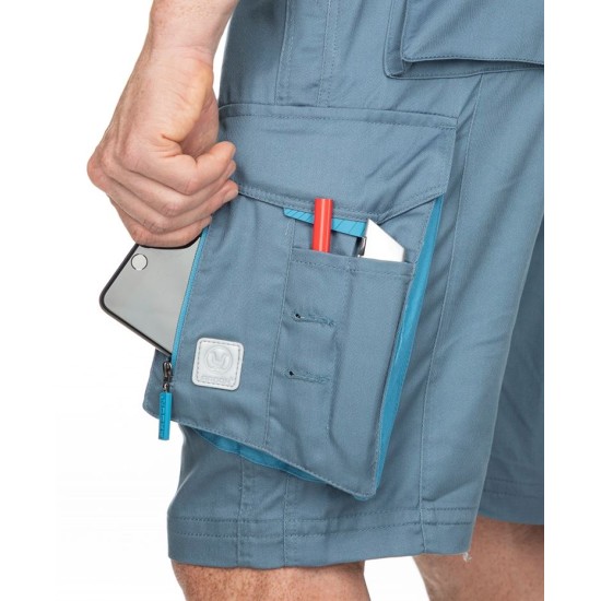 Pantaloni scurti de lucru, calitate excelenta, tercot 200g/m2, Summer gri deschis Pantaloni scurti de lucru, calitate excelenta, tercot 200g/m2, Summer gri deschis