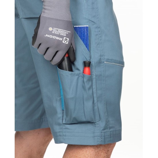 Pantaloni scurti de lucru, calitate excelenta, tercot 200g/m2, Summer gri deschis Pantaloni scurti de lucru, calitate excelenta, tercot 200g/m2, Summer gri deschis