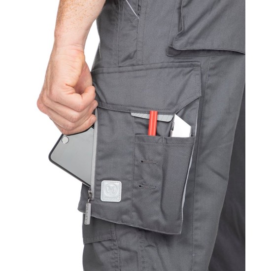 Pantaloni de lucru vara calitate excelenta, tercot 200g/m2, Summer, Gri-inchis Pantaloni de lucru vara calitate excelenta, tercot 200g/m2, Summer, Gri-inchis