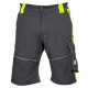 Pantaloni scurti premium  HiVis, tercot kanvas 270 g/mp, Negru si galben