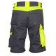 Pantaloni scurti premium  HiVis, tercot kanvas 270 g/mp, Negru si galben