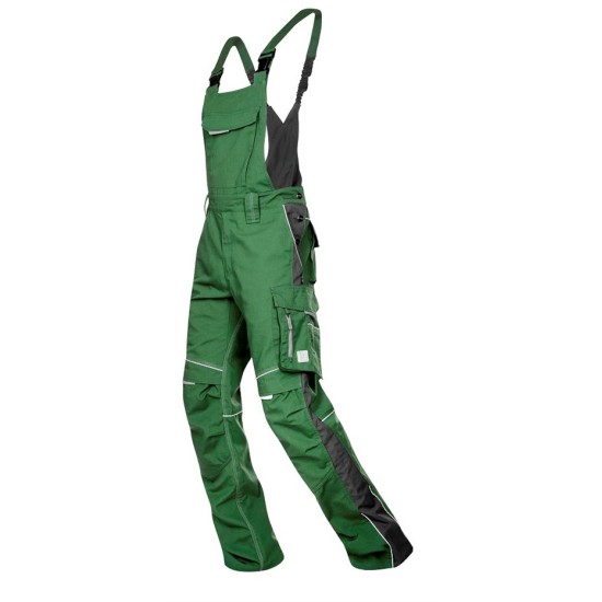 Salopeta cu pieptar premium, Urban Plus stretch, tercot 270 g/mp, verde Salopeta cu pieptar premium, Urban Plus stretch, tercot 270 g/mp, verde