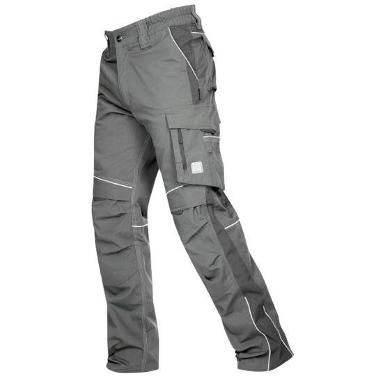 Pantaloni de lucru stretch, Urban Plus, tercot 270 g/mp, gri