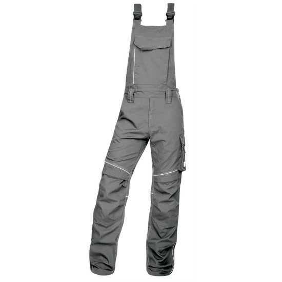 Salopeta cu pieptar premium, Urban Plus tercot 270 g/mp, gri Salopeta cu pieptar premium, Urban Plus tercot 270 g/mp, gri