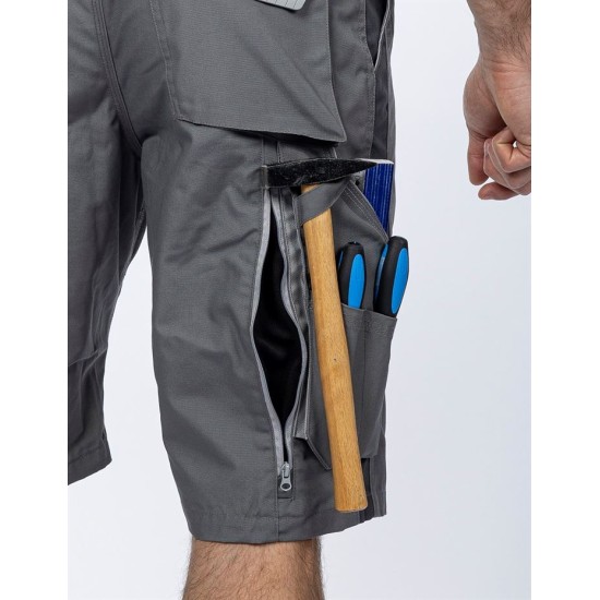 Pantaloni scurti stretch, Urban Plus, tercot, 270g/mp, gri Pantaloni scurti stretch, Urban Plus, tercot, 270g/mp, gri