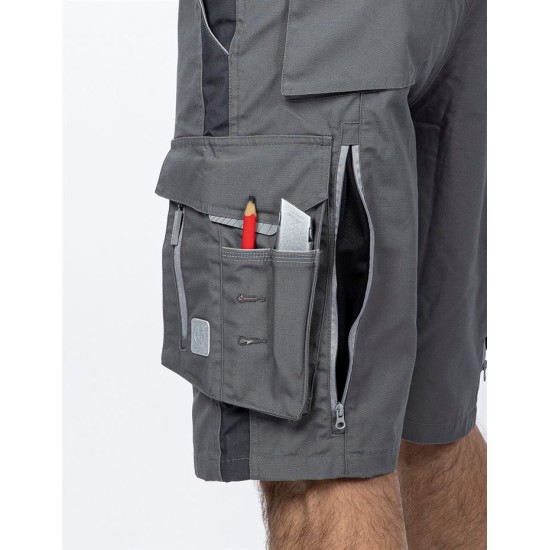 Pantaloni scurti stretch, Urban Plus, tercot, 270g/mp, gri Pantaloni scurti stretch, Urban Plus, tercot, 270g/mp, gri