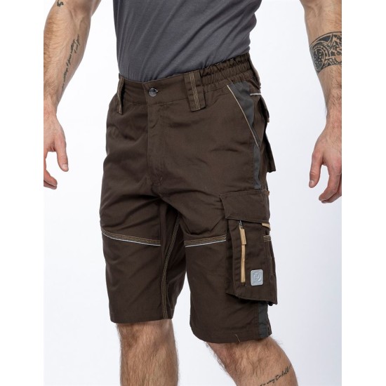 Pantaloni scurti premium Urban Plus, tercot, 270g/mp, maro Pantaloni scurti premium Urban Plus, tercot, 270g/mp, maro