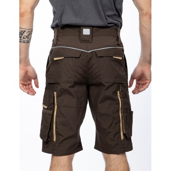 Pantaloni scurti premium Urban Plus, tercot, 270g/mp, maro Pantaloni scurti premium Urban Plus, tercot, 270g/mp, maro