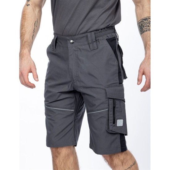 Pantaloni scurti stretch, Urban Plus, tercot, 270g/mp, gri inchis Pantaloni scurti stretch, Urban Plus, tercot, 270g/mp, gri inchis