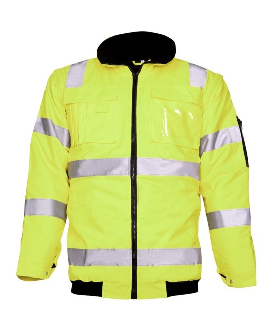 Jacheta HiVis Howard 2-in-1, galben
