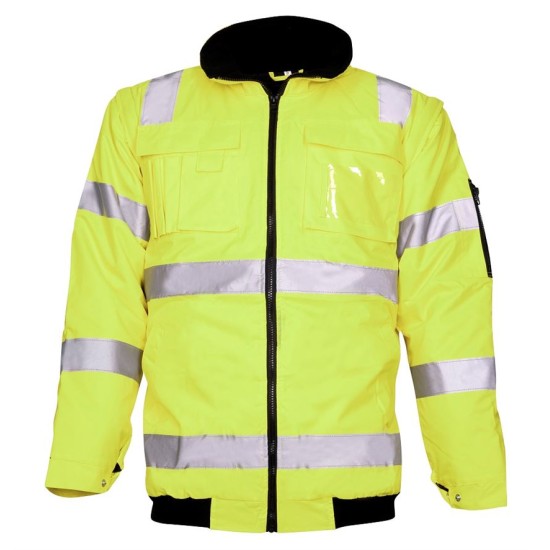 Jacheta HiVis Howard 2-in-1, galben