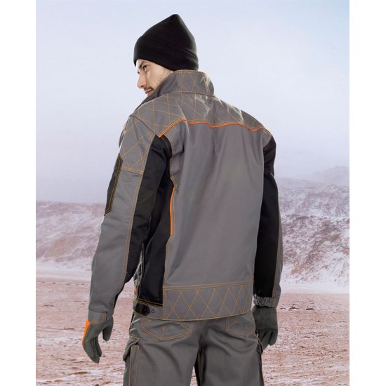 Jacheta de lucru de iarna captusita, Vision, tercot 270g/mp si flanel, gri Jacheta de lucru de iarna captusita, Vision, tercot 270g/mp si flanel, gri