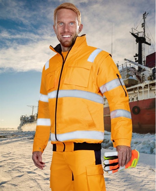 Jacheta HiVis Howard 2-in-1, portocaliu