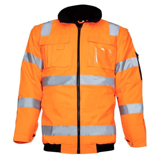 Jacheta HiVis Howard 2-in-1, portocaliu