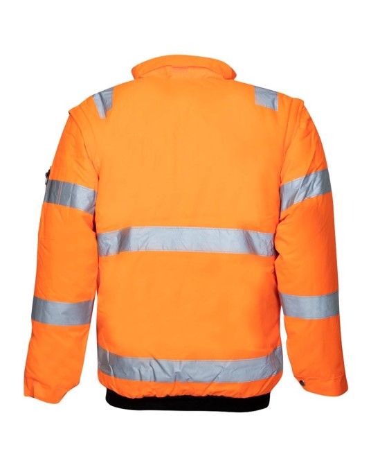 Jacheta HiVis Howard 2-in-1, portocaliu