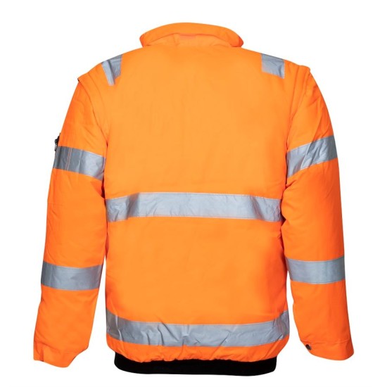 Jacheta HiVis Howard 2-in-1, portocaliu