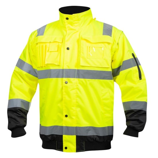 Jacheta HiVis Howard 2-in-1, galben cu negru