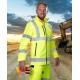 Jacheta softshell HiVis REF501, 3-in-1, galben