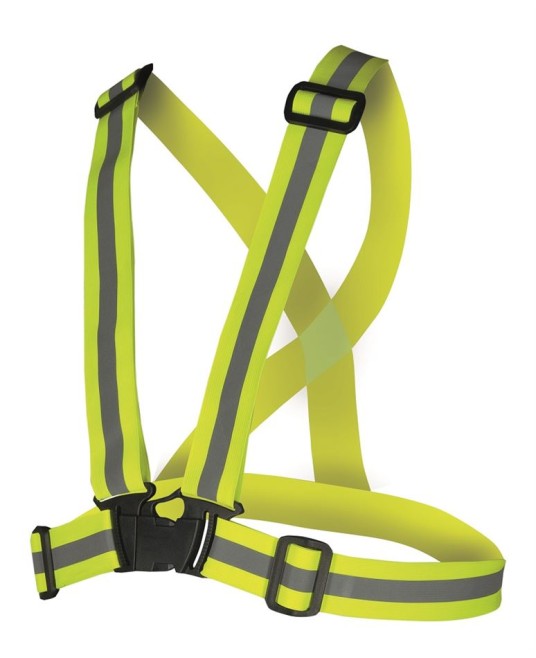 Bretele elastice reflectorizante latime 40cm, galben