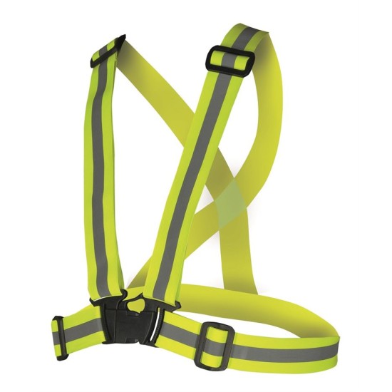 Bretele elastice reflectorizante latime 40cm, galben Bretele elastice reflectorizante latime 40cm, galben