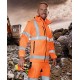 Jacheta softshell HiVis REF502, 3-in-1, portocaliu