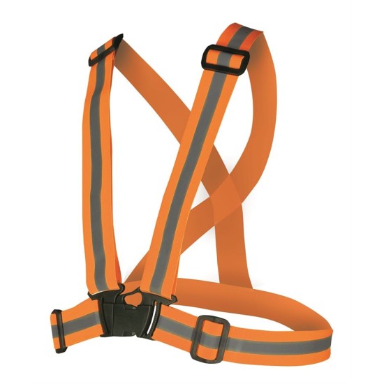 Bretele elastice reflectorizante latime 40cm, portocaliu Bretele elastice reflectorizante latime 40cm, portocaliu