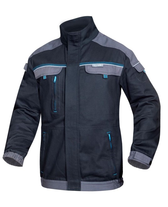 Jacheta de lucru Cool Trend bumbac 260g/m2, negru-gri