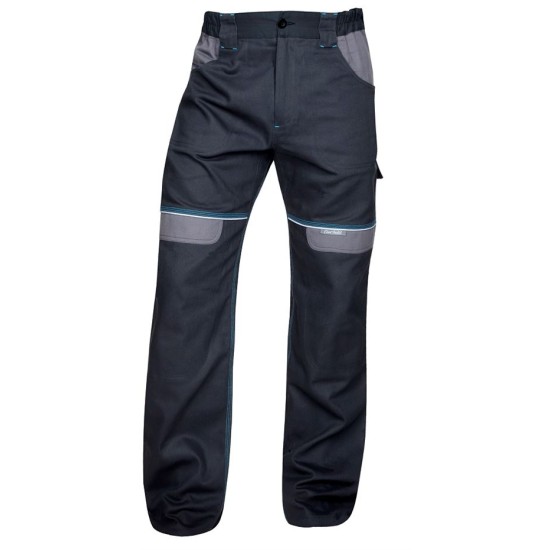 Pantaloni de lucru Cool Trend, bumbac 260g/m2 Negru-gri Pantaloni de lucru Cool Trend, bumbac 260g/m2 Negru-gri