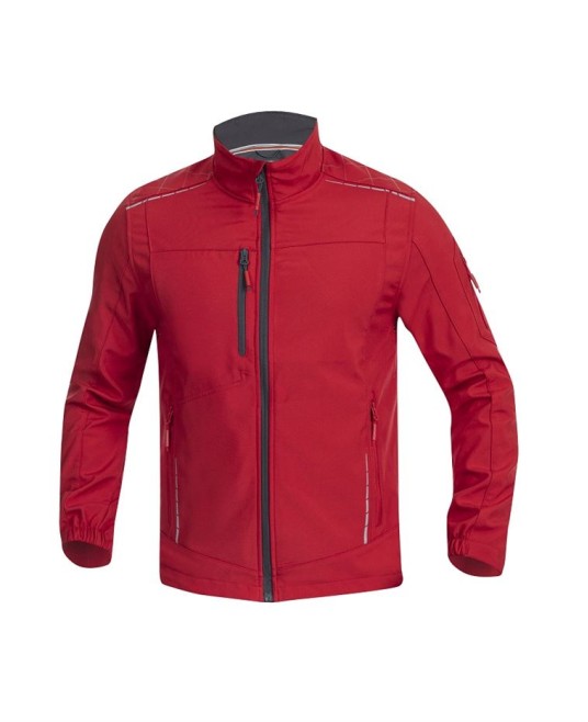 Jacheta softshell Vision, stretch, 258g/mp, rosu