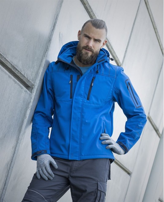 Jacheta softshell premium 4Tech, albastru