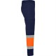 Pantaloni subtiri cu dungi reflectorizante, 200g/m2 Bleumarin si portocaliu Pantaloni subtiri cu dungi reflectorizante, 200g/m2 Bleumarin si portocaliu