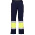 Pantaloni HiVis cu dungi reflectorizante - Bleumarin/galben