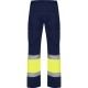 Pantaloni HiVis cu dungi reflectorizante - Bleumarin/galben Pantaloni HiVis cu dungi reflectorizante - Bleumarin/galben