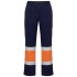 Pantaloni HiVis cu dungi reflectorizante - Bleumarin/portocaliu
