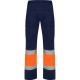 Pantaloni HiVis cu dungi reflectorizante, Daily Bleumarin/portocaliu Pantaloni HiVis cu dungi reflectorizante, Daily Bleumarin/portocaliu