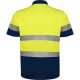 Tricou polo HiVis reflectorizant, 170g/mp Galben si bleumarin Tricou polo HiVis reflectorizant, 170g/mp Galben si bleumarin
