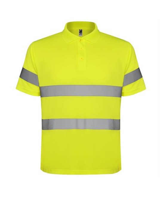Tricou polo HiVis reflectorizant, 170g/m2 Galben