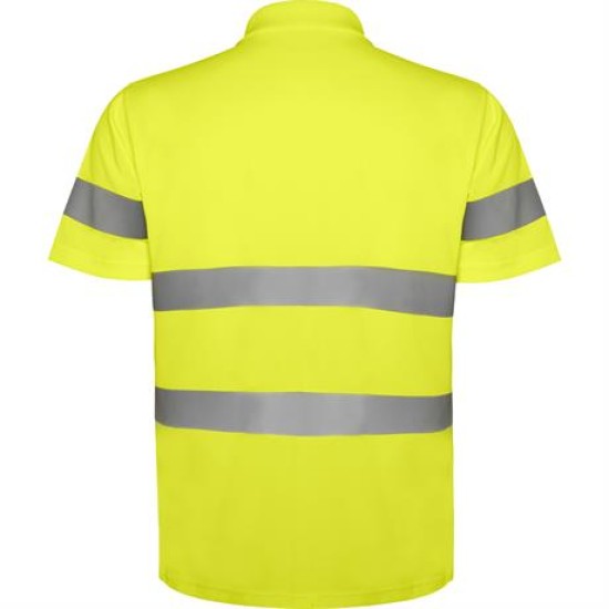 Tricou polo HiVis reflectorizant, 170g/mp Galben