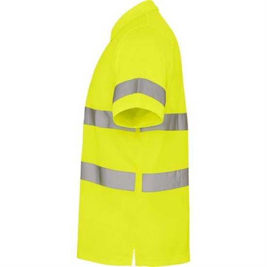 Tricou polo HiVis reflectorizant, 170g/mp Galben