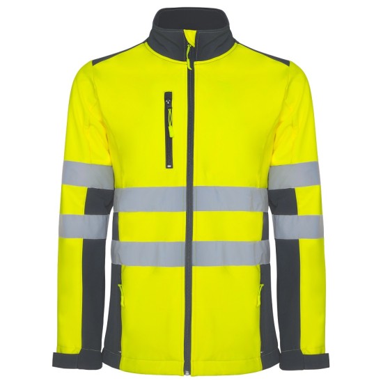 Jacheta HiVis softshell - Galben / gri inchis Jacheta HiVis softshell - Galben / gri inchis