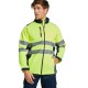 Jacheta HiVis softshell, Galben/gri inchis