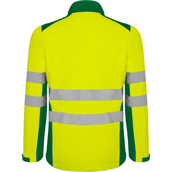 Jacheta HiVis softshell, Galben/verde