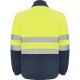 Jacheta fleece reflectorizanta Galben si bleumarin Jacheta fleece reflectorizanta Galben si bleumarin